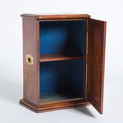 Lot 173 - Victorian Walnut Campaign Table Top Cabinet