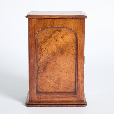 Lot 173 - Victorian Walnut Campaign Table Top Cabinet