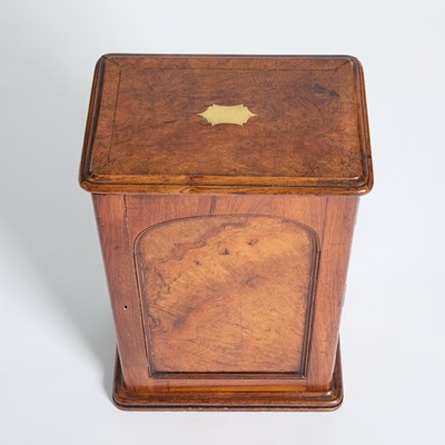 Lot 173 - Victorian Walnut Campaign Table Top Cabinet