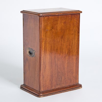 Lot 173 - Victorian Walnut Campaign Table Top Cabinet