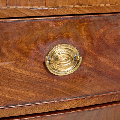 Lot 139 - George III Style Inlaid Mahogany Chest of Drawers