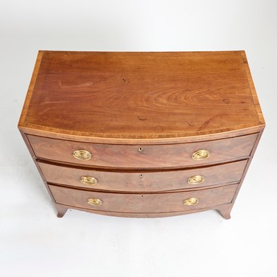 Lot 139 - George III Style Inlaid Mahogany Chest of Drawers