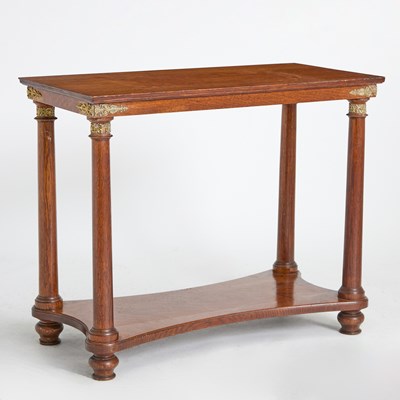 Lot 273 - Empire Style Oak Console