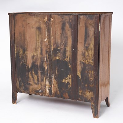 Lot 153 - George III Inlaid Burlwood Bow Front Chest of Drawers