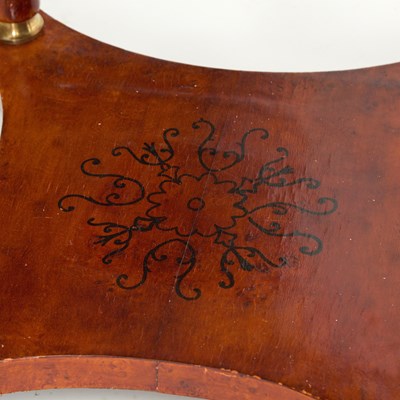 Lot 277 - Pair of Empire Style Gilt-Metal Mounted Stained and Stenciled Wood Occasional Tables