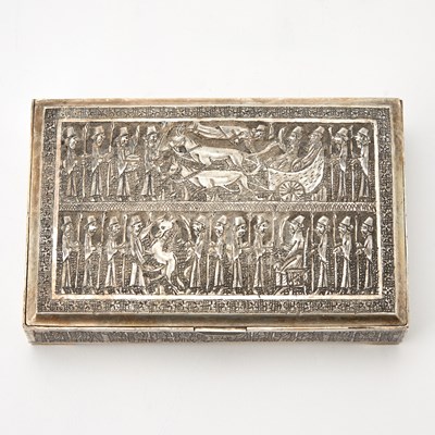 Lot 230 - Persian Silver Table Box