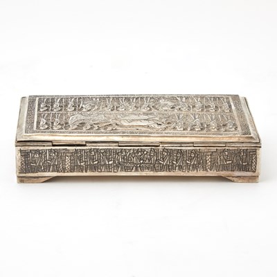 Lot 230 - Persian Silver Table Box
