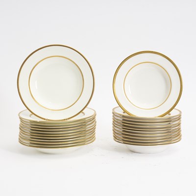 Lot 147 - Gilt Rimmed Porcelain bowls