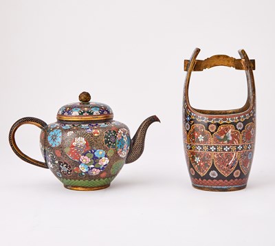 Lot 785 - Two Japanese Cloisonne Enamel Vessels