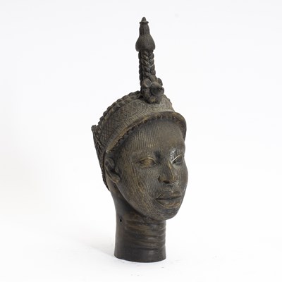 Lot 154 - African Metal Bust Of Woman