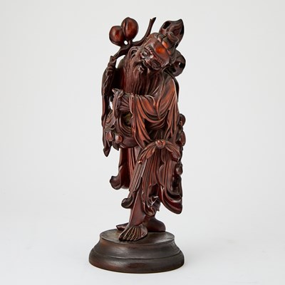 Lot 495 - A Chinese Boxwood Figure of Shoulao