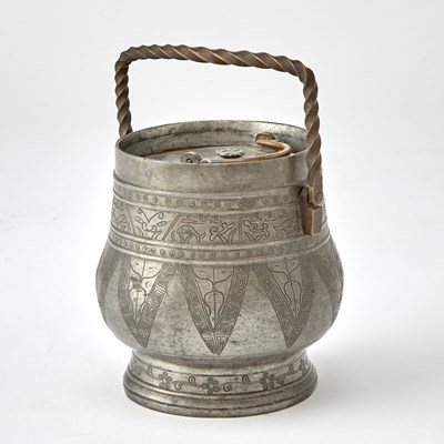 Lot 545a - A Chinese Pewter Wine Warmer