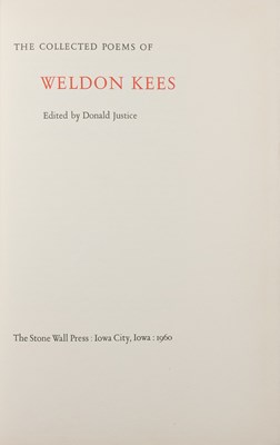 Lot 243 - The Collected Poems of Weldon Kees printed by Kim Merker