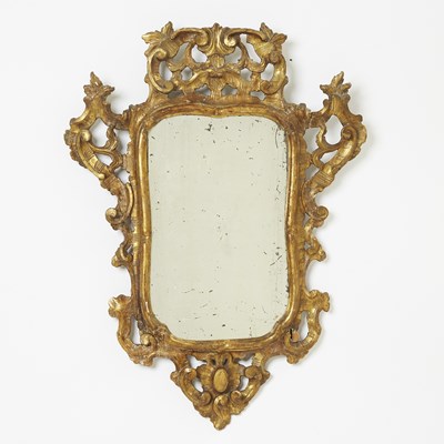 Lot 297 - Italian Carved and Giltwood Mirror