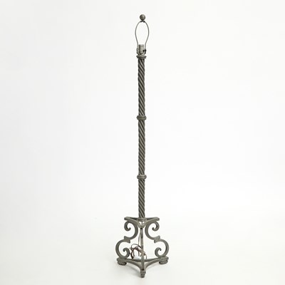 Lot 144 - Patinated Metal Floor Lamp