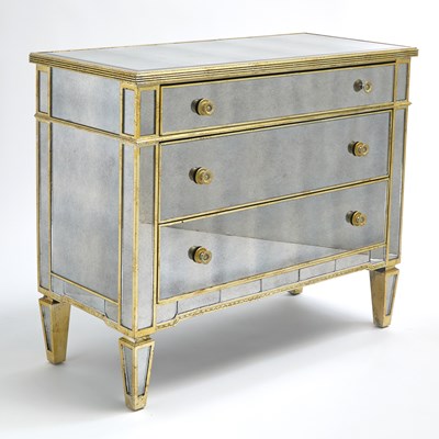 Lot 356 - Mirrored Chest of Drawers