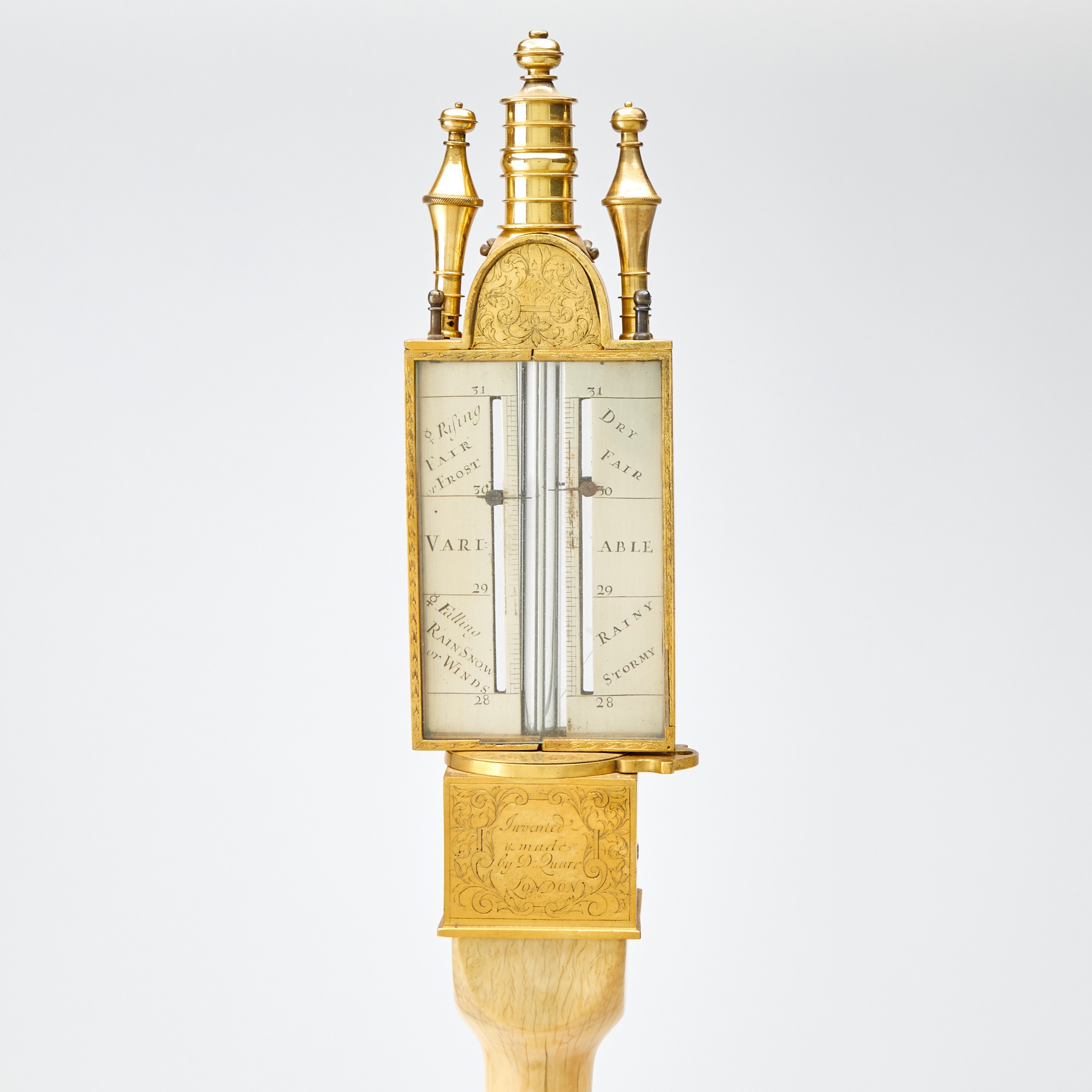 Lot 491 - Queen Anne Ivory Double-Sided Portable