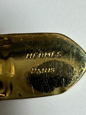 Lot 2 - Hermès Paris Gold Curb Link Buckle Bracelet