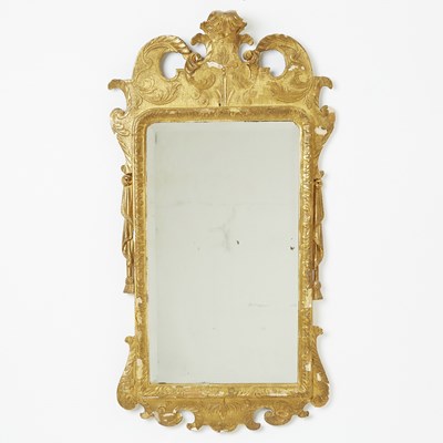 Lot 710 - George I Giltwood and Gesso Mirror