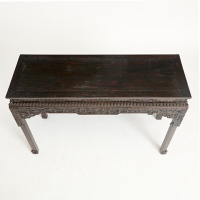 Lot 555 - A Chinese Hardwood Side Table