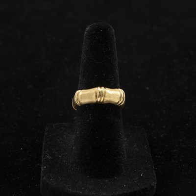 Lot 169 - Boris Lebeau 18Kt Gold Bamboo Ring