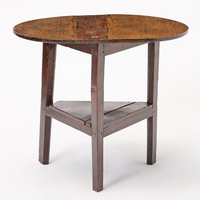 Lot 169 - English Provincial Oak Cricket Table