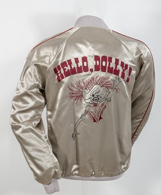 Lot 247 - Jerry Herman's Silver Acetate Hello, Dolly! Bomber Jacket
