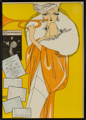 Lot 240 - An unusual poster commemorating the premiere performance of Mame