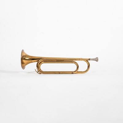 Lot 162 - Getzen Deluxe Brass Bugle Used by Angela Lansbury in Mame