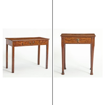 Lot 160 - Two English Provincial Side Tables