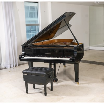 Lot 211 - Yamaha Model C7 Ebonized Grand Piano