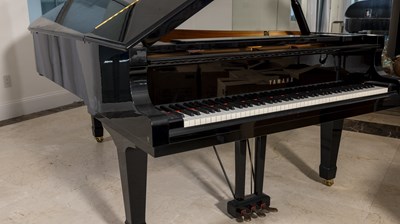 Lot 211 - Yamaha Model C7 Ebonized Grand Piano