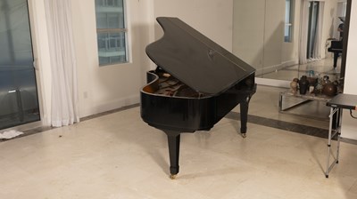 Lot 211 - Yamaha Model C7 Ebonized Grand Piano