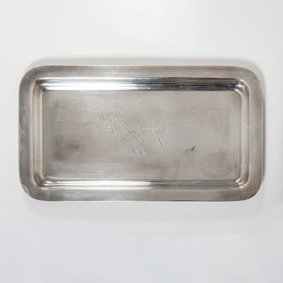 Lot 225 - Cartier Silver Presentation Tray from Carol Channing