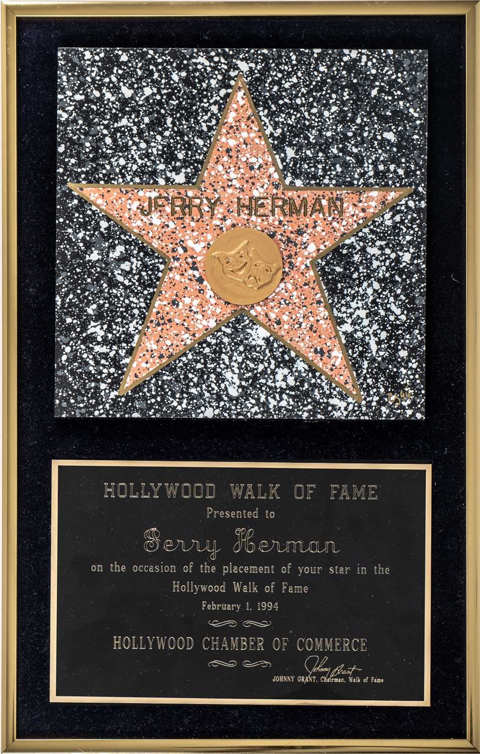 Lot 208 - Two Hollywood Walk of Fame Awards