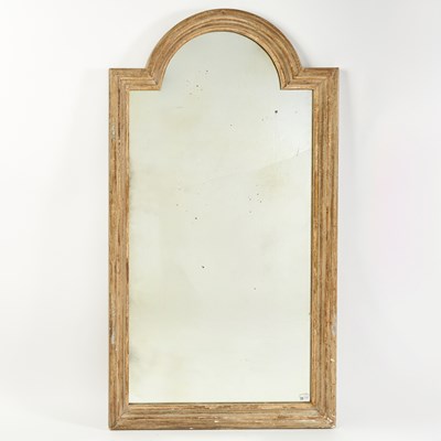 Lot 155 - Baroque Style Grey-Painted Mirror