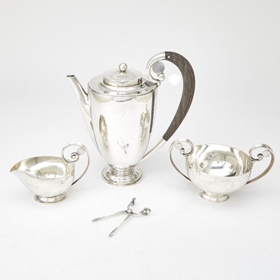 Lot 284 - Georg Jensen Sterling Silver Part Coffee Service