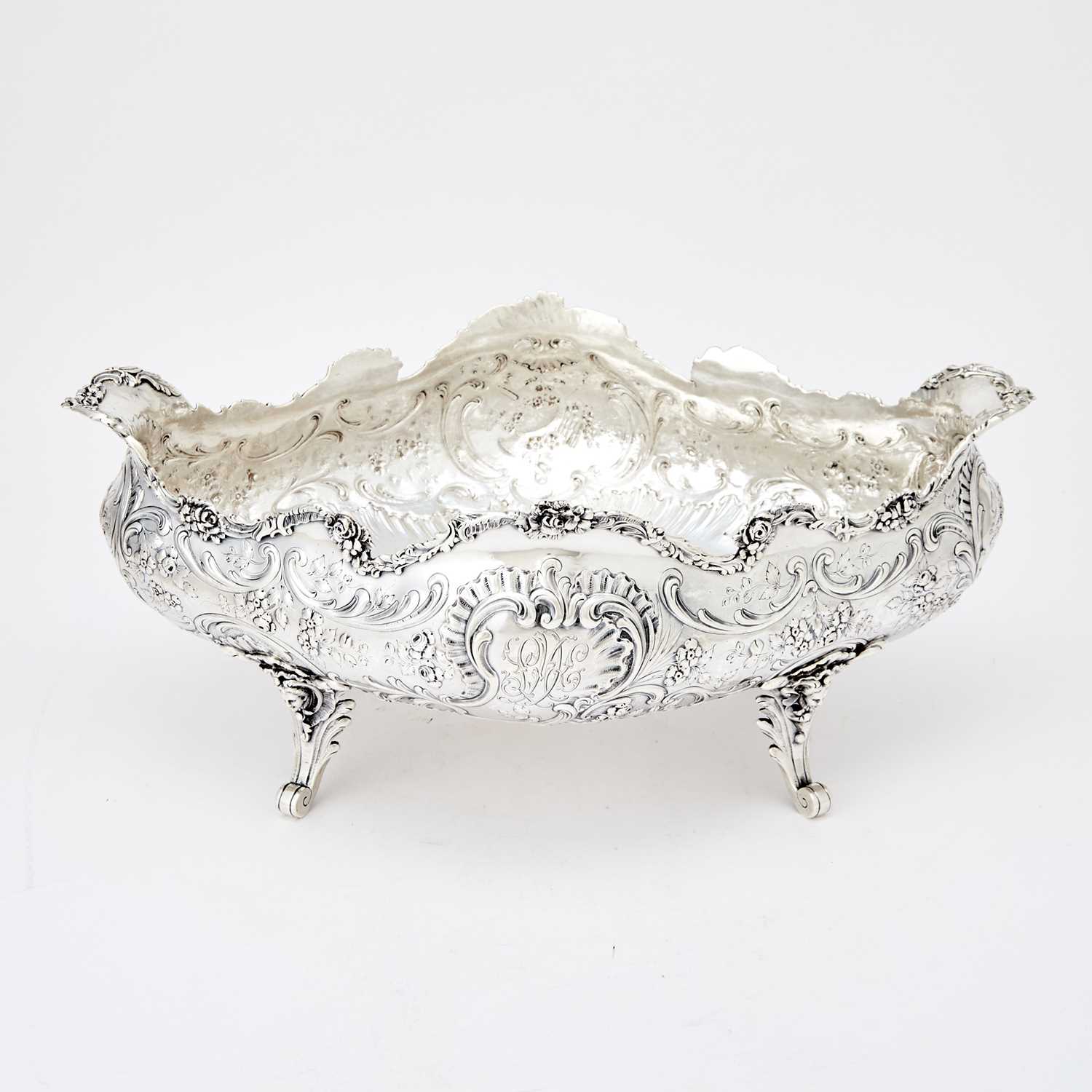 Lot 310 - French Louis XV Style Sterling Silver Jardinière Centerpiece