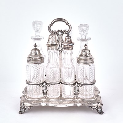 Lot 257 - Victorian Sterling Silver Cruet Frame