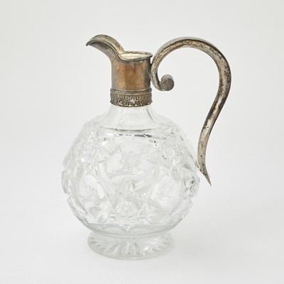 Lot 233 - Russian Silver Mounted Cut Glass Decanter