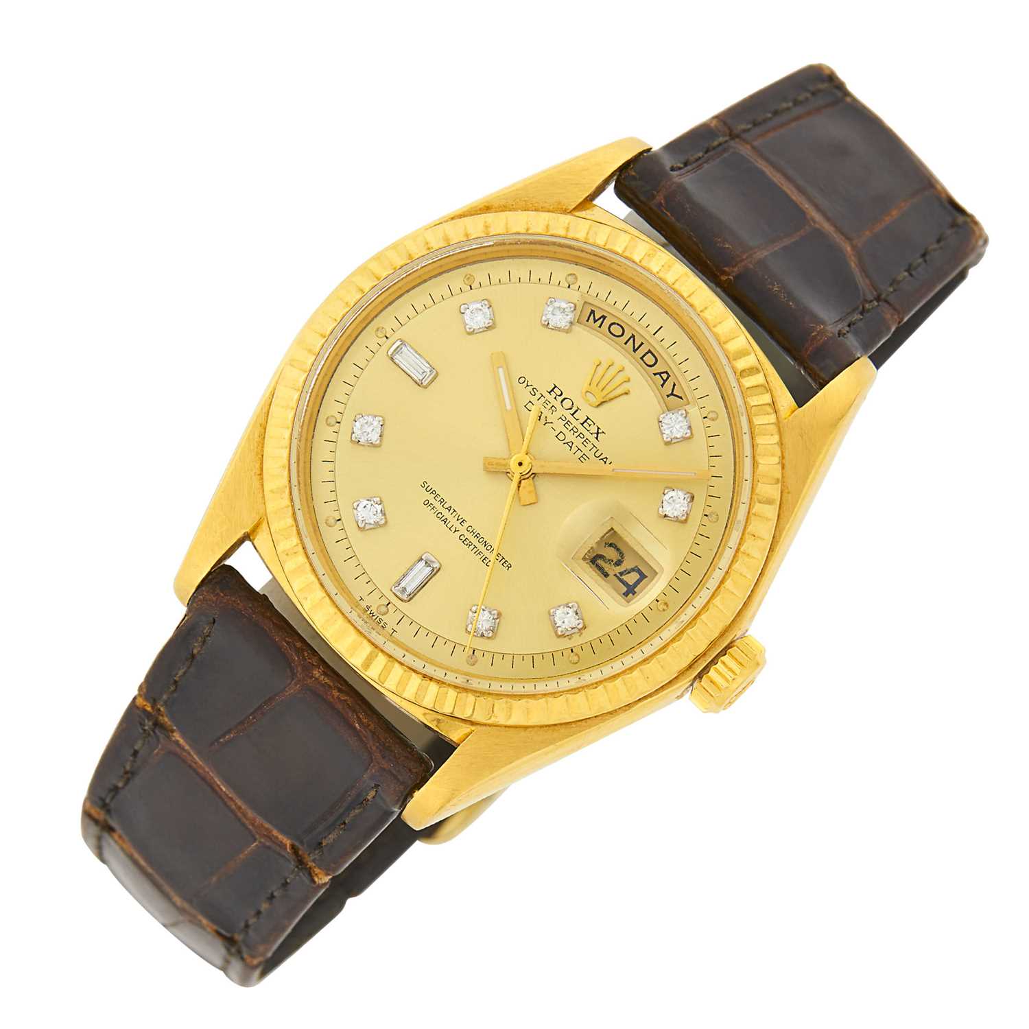 Lot 23 - Rolex Gentleman's Gold 'Day-Date' Wristwatch, Ref. 1803