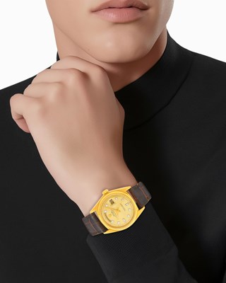 Lot 26 - Rolex Gentleman's Gold 'Day-Date' Wristwatch, Ref. 1803