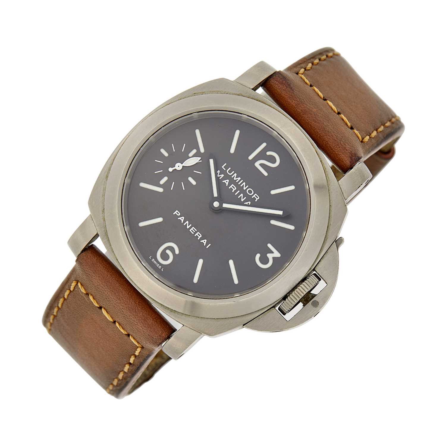 Lot 31 - Panerai Gentleman's Titanium 'Luminor Marina' Limited Edition Wristwatch, Ref. PAM 00161