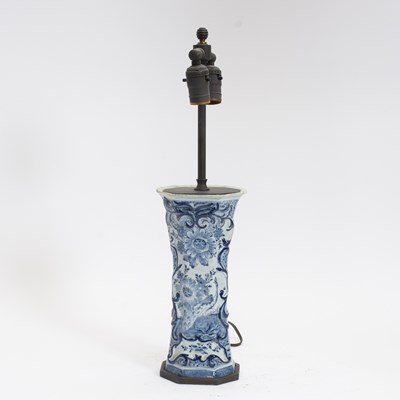 Lot 237 - Blue & White Ceramic Lamp