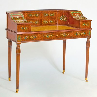 Lot 171 - Maitland Smith Edwardian Style Painted Mahogany Carlton House Desk