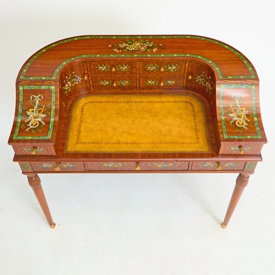 Lot 171 - Maitland Smith Edwardian Style Painted Mahogany Carlton House Desk
