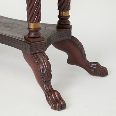 Lot 187 - Regency Style Parcel-Gilt Mahogany Games Table