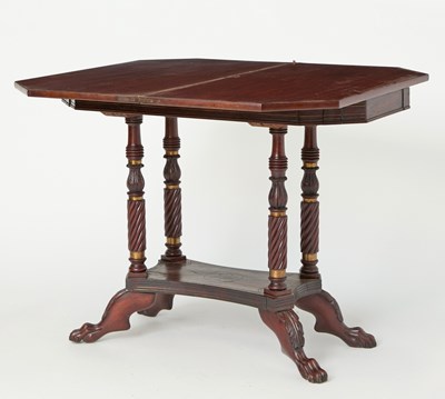 Lot 187 - Regency Style Parcel-Gilt Mahogany Games Table