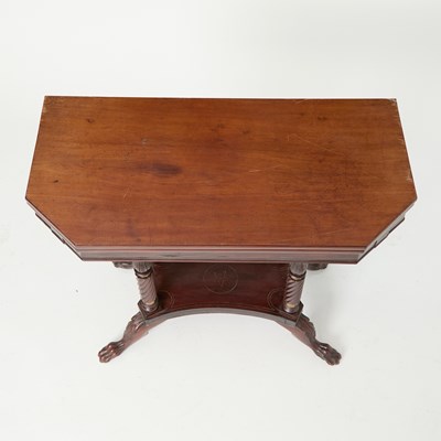 Lot 187 - Regency Style Parcel-Gilt Mahogany Games Table