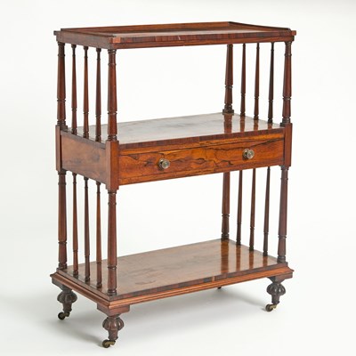 Lot 174 - Victorian Rosewood Open Bookcase